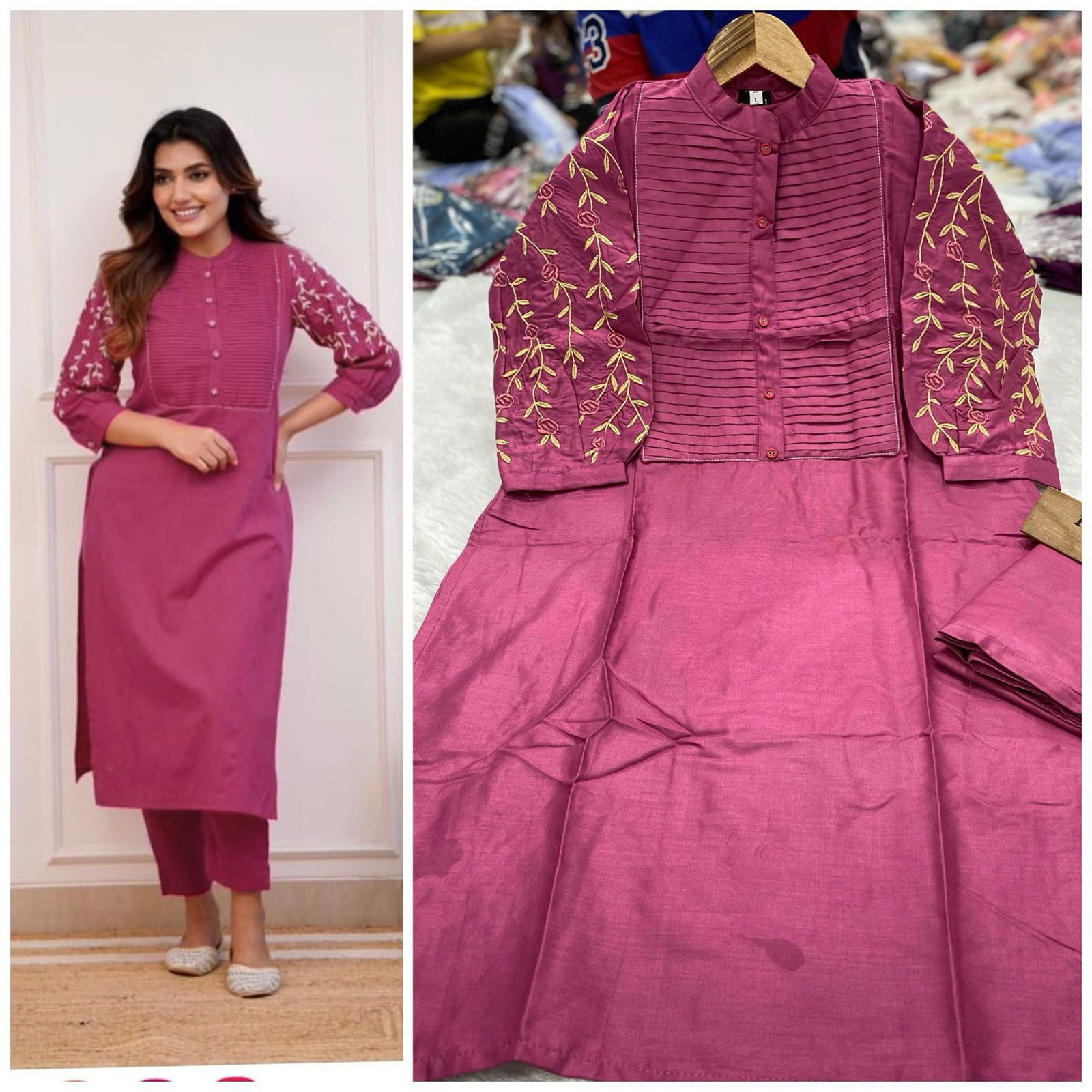  Kachuko By Tdg Heavy Rayon Cotton Kurti With Bottom Catalog